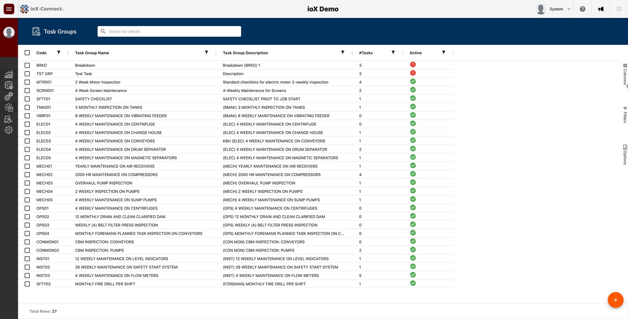 Consistent Maintenance Standards within a CMMS